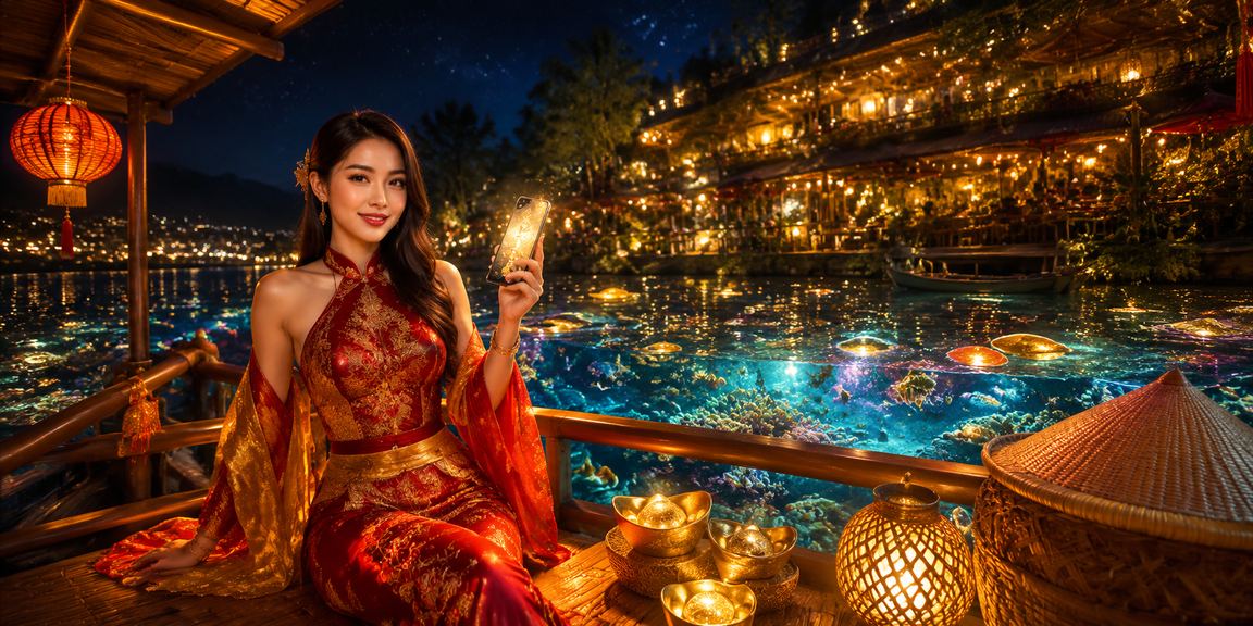 Người phụ nữ đội nón lá tại Đà Lạt sử dụng ứng dụng mobile casino trong không gian yên tĩnh